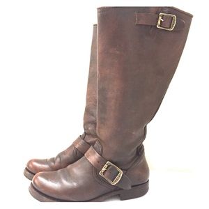 FRYE Brown Veronica Slouch Boots Size 6.5